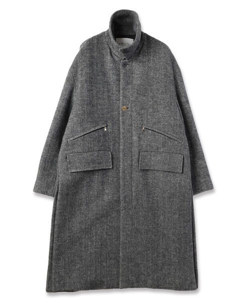 CULLNI（クルニ）の「24-AW-039B / Wool Check Double Pocket Long