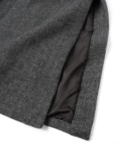 CULLNI（クルニ）の「24-AW-039B / Wool Check Double Pocket Long