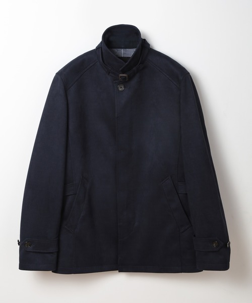 MEN'S BIGI(メンズビギ)の「フェイクスエード立ち襟ダンボールニットブルゾン(ブルゾン・メンズ・ライトグレー/ネイビー/ブラック・01/02/03/04)」の22枚目の写真