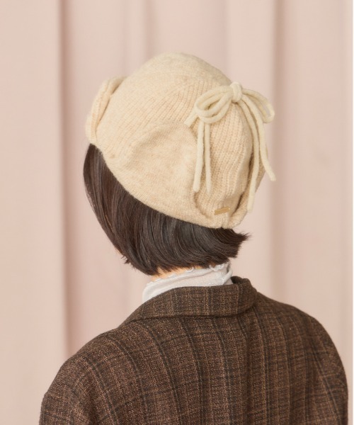 kaorinomori（カオリノモリ）の「kaorinomori メルニット / カオリノモリ（ハット・レディース・ベージュ/ダークグレー/ホワイト・FREE）」の12枚目の写真