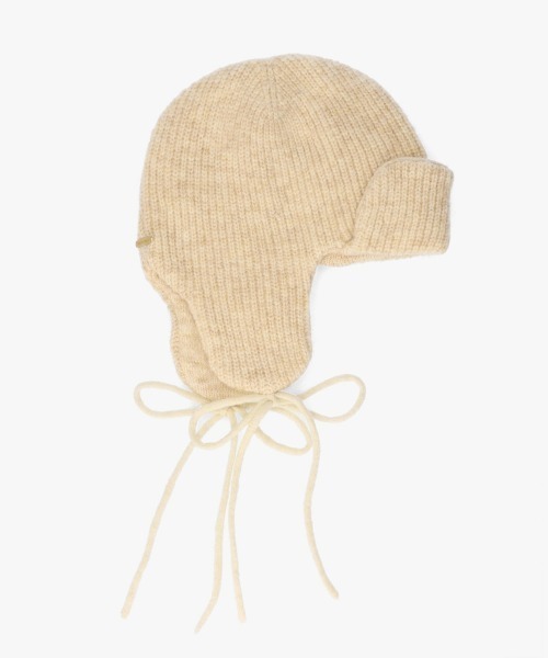 kaorinomori（カオリノモリ）の「kaorinomori メルニット / カオリノモリ（ハット・レディース・ベージュ/ダークグレー/ホワイト・FREE）」の10枚目の写真