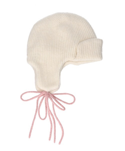 kaorinomori（カオリノモリ）の「kaorinomori メルニット / カオリノモリ（ハット・レディース・ベージュ/ダークグレー/ホワイト・FREE）」の6枚目の写真