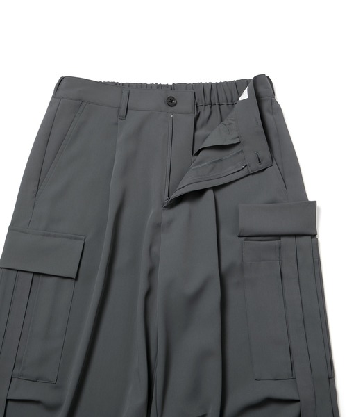 JUNRED(ジュンレッド)の「パラシュートワイドパンツ(カーゴパンツ・メンズ・ブラック/チャコールグレー・L/S/M)」の5枚目の写真