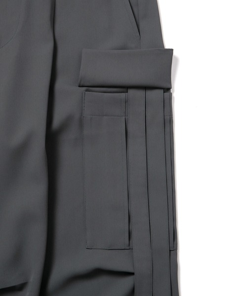 JUNRED(ジュンレッド)の「パラシュートワイドパンツ(カーゴパンツ・メンズ・ブラック/チャコールグレー・L/S/M)」の10枚目の写真