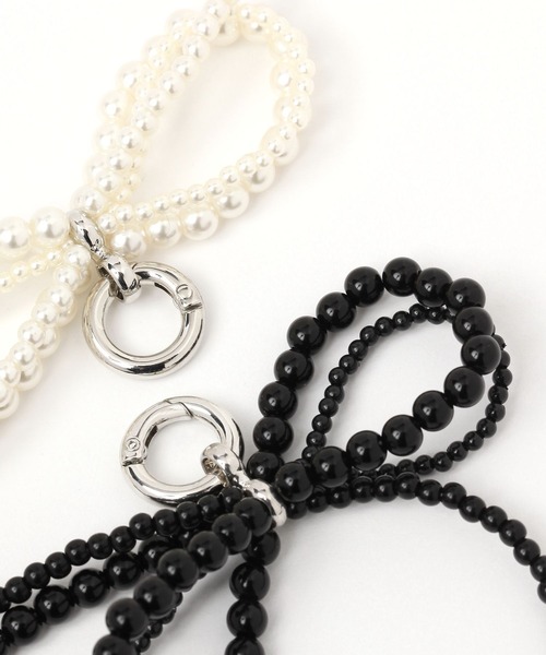 LOWRYS FARM（ローリーズファーム）の「ボールリボンマルチチャーム　136485（チャーム・レディース・ホワイト/シルバー/ブラック・FREE）」の7枚目の写真