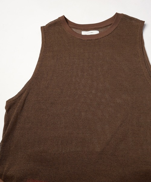 Jieda(ジエダ)の「MESH VEST(ベスト・メンズ・ブラック/ライトグレー/ブラウン・ONESIZE)」の9枚目の写真