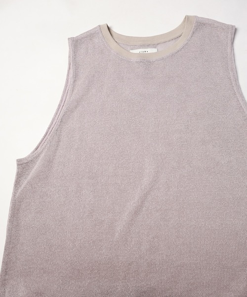 新品 Jieda ジエダ メッシュ ニット ベスト KNIT VEST 24SS JIEDA ジエダ 24SS KNIT VEST (SAGE GREEN) | すべての商品