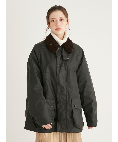 Barbour ジャケット 34 グレー　オーバーサイズ　ビデイル ブラックとオリーブの陰に隠れている印象の〈Barbour〉のグレー