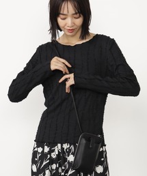 FOUND GOOD | フリンジジャガードロンT(Tシャツ/カットソー)