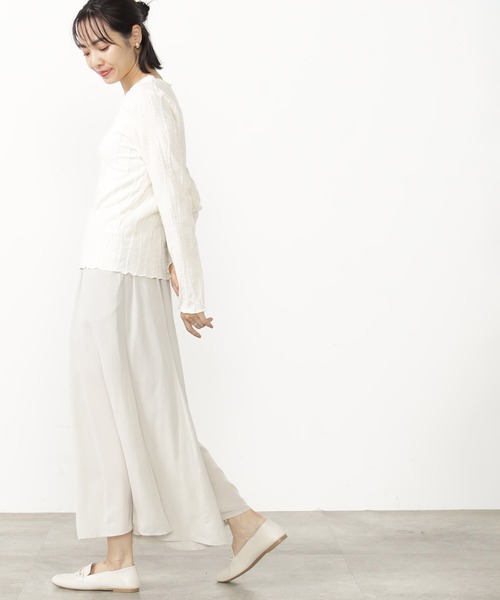 FOUND GOOD（ファウンドグッド）の「フリンジジャガードロンT（Tシャツ/カットソー・レディース・イエロー系2/ブラウン系5/アイボリー/ブラック・S/M/L）」の16枚目の写真