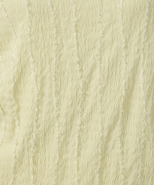 FOUND GOOD（ファウンドグッド）の「フリンジジャガードロンT（Tシャツ/カットソー・レディース・イエロー系2/ブラウン系5/アイボリー/ブラック・S/M/L）」の19枚目の写真