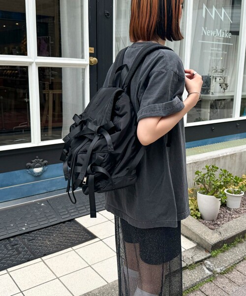fredy emue(フレディエミュ)の「【CASSELINI/キャセリーニ】リボンバックパック(バックパック/リュック・レディース・ブラック・FREE)」の16枚目の写真
