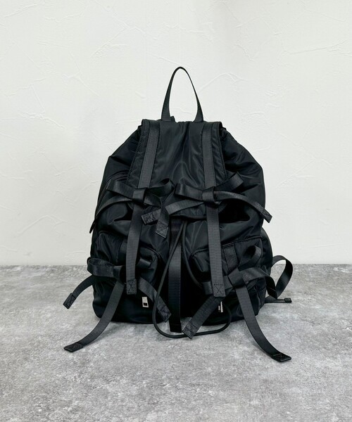 fredy emue(フレディエミュ)の「【CASSELINI/キャセリーニ】リボンバックパック(バックパック/リュック・レディース・ブラック・FREE)」の13枚目の写真