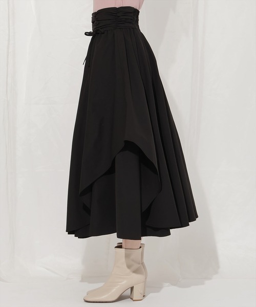 WILLSELECTION(ウィルセレクション)の「ドロスト風リボンスカート(スカート・レディース・ベージュ/ピンク/レッド/ブラック・FREE)」の8枚目の写真