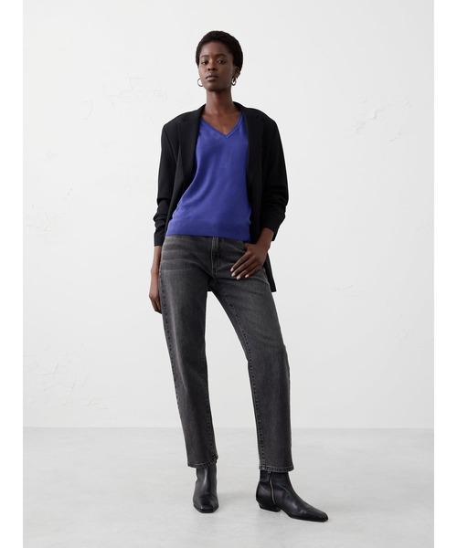 BANANA REPUBLIC FACTORY STORE（バナナリパブリック ファクトリーストア）の「BANANA REPUBLIC FACTORY STORE　　フォーエバーVネックセーター（ニット/セーター・レディース・ブラック/キャメル/イエロー/ホワイト/ブルー/ピンク/ライトブルー/ブルー系その他/ライトピンク・XS/L/M/S）」の21枚目の写真