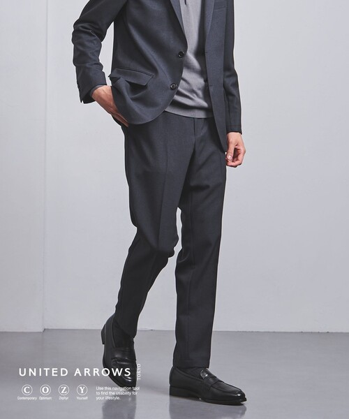 UNITED ARROWS（ユナイテッドアローズ）の「テック ツイル ノープリーツ パンツ UA COZY  -ウォッシャブル・防しわ性（着用しわ）-（スーツパンツ・メンズ・ネイビー・S/M/L/XL）」の15枚目の写真