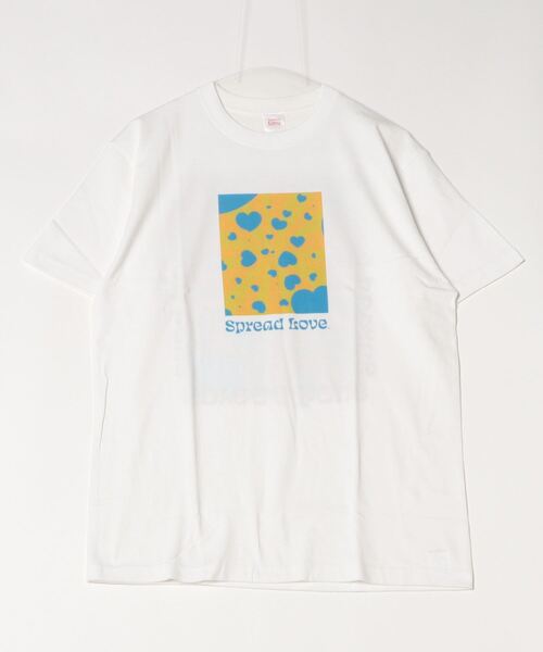 INNOCENT(イノセント)の「『Spread Love』オリジナルプリント S/S T(Tシャツ/カットソー・レディース・ブラック/ホワイト・MEDIUM)」の1枚目の写真
