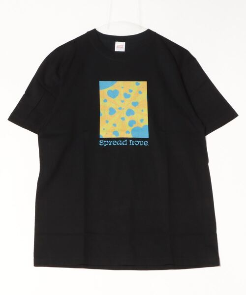 INNOCENT(イノセント)の「『Spread Love』オリジナルプリント S/S T(Tシャツ/カットソー・レディース・ブラック/ホワイト・MEDIUM)」の2枚目の写真