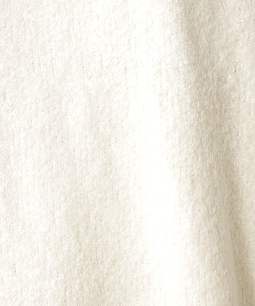 FOUND GOOD（ファウンドグッド）の「2WAYブークレニットベスト（ニット/セーター・レディース・ブラック/アイボリー/ブラウン系5・FREE）」の5枚目の写真