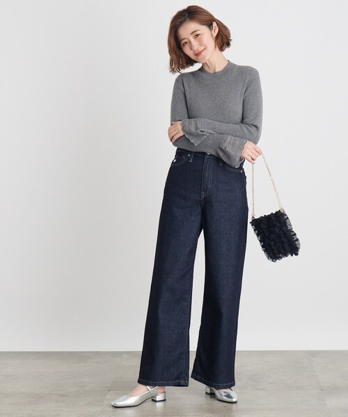 grove（グローブ）の「◆チュールティアードミニショルダー（ショルダーバッグ・レディース・ライトグレー/チャコールグレー/ブラック・00）」の10枚目の写真