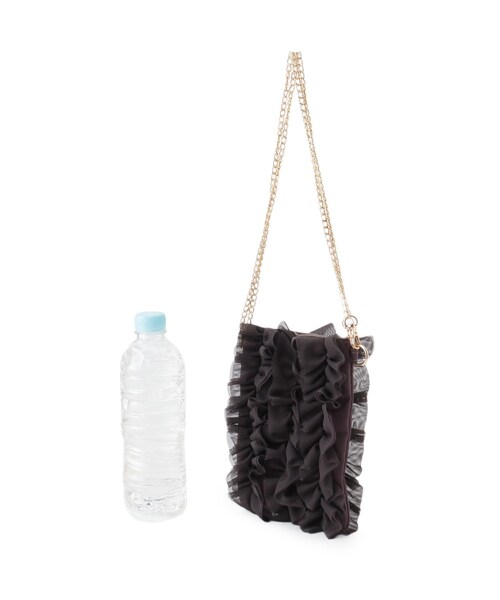 grove（グローブ）の「◆チュールティアードミニショルダー（ショルダーバッグ・レディース・ライトグレー/チャコールグレー/ブラック・00）」の11枚目の写真