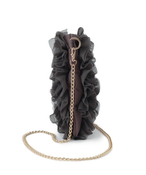 grove（グローブ）の「◆チュールティアードミニショルダー（ショルダーバッグ・レディース・ライトグレー/チャコールグレー/ブラック・00）」の15枚目の写真