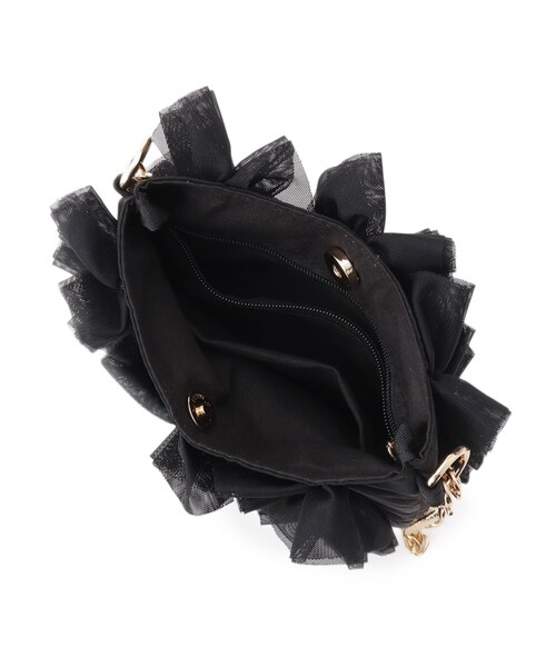 grove（グローブ）の「◆チュールティアードミニショルダー（ショルダーバッグ・レディース・ライトグレー/チャコールグレー/ブラック・00）」の19枚目の写真