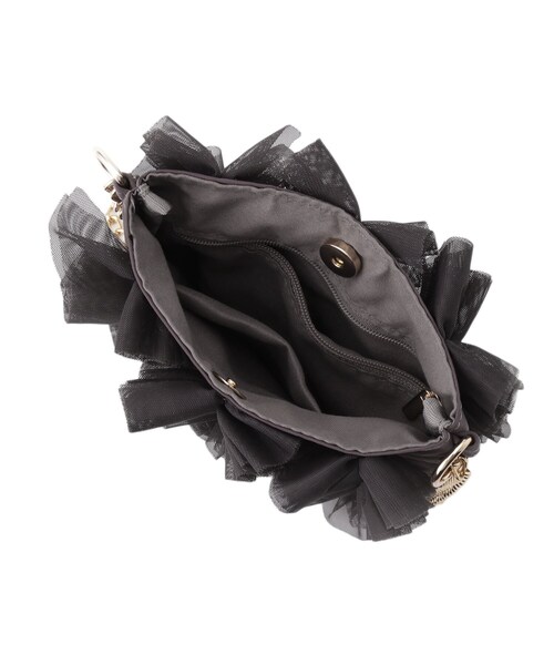 grove（グローブ）の「◆チュールティアードミニショルダー（ショルダーバッグ・レディース・ライトグレー/チャコールグレー/ブラック・00）」の20枚目の写真