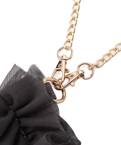 grove（グローブ）の「◆チュールティアードミニショルダー（ショルダーバッグ・レディース・ライトグレー/チャコールグレー/ブラック・00）」の22枚目の写真