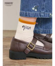 Samansa Mos2 | 【PEANUTS×Samansa Mos2】刺繍ソックス(ソックス/靴下)