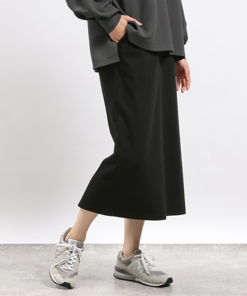 GLOBAL WORK Smile Seed Store（グローバルワーク スマイルシードストア）の「ストレッチツイルIラインスカート/116003（スカート・レディース・ブラック/グレイッシュベージュ/スミクロ・LARGE/X-LARGE/MEDIUM/SMALL）」の7枚目の写真