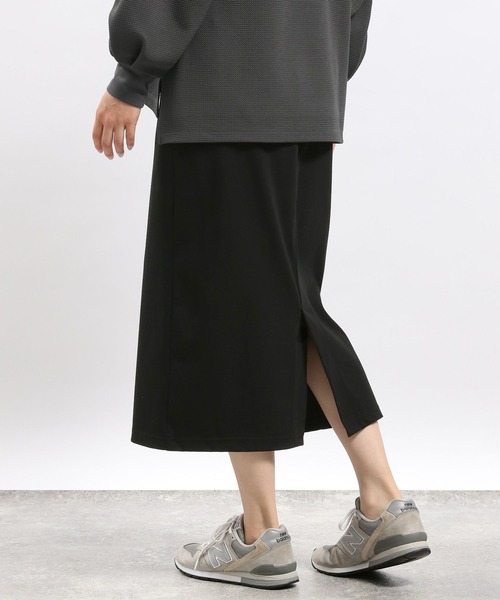 GLOBAL WORK Smile Seed Store（グローバルワーク スマイルシードストア）の「ストレッチツイルIラインスカート/116003（スカート・レディース・ブラック/グレイッシュベージュ/スミクロ・LARGE/X-LARGE/MEDIUM/SMALL）」の9枚目の写真