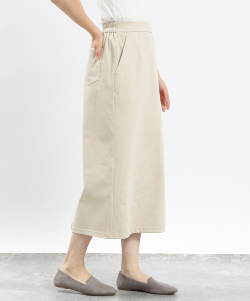 GLOBAL WORK Smile Seed Store（グローバルワーク スマイルシードストア）の「ストレッチツイルIラインスカート/116003（スカート・レディース・ブラック/グレイッシュベージュ/スミクロ・LARGE/X-LARGE/MEDIUM/SMALL）」の13枚目の写真