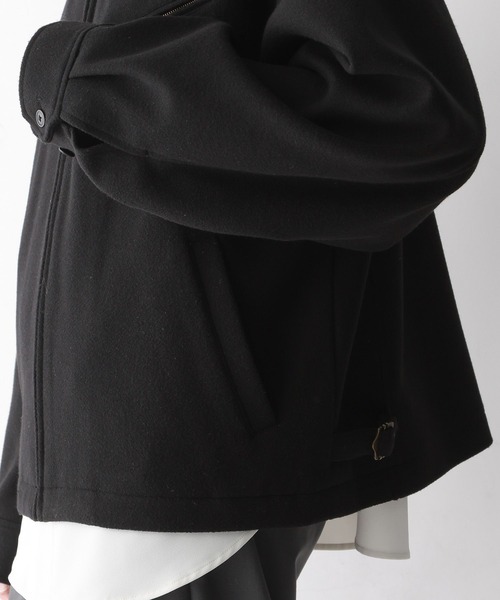 RAGEBLUE（レイジブルー）の「【WOOLLYTEC/ウーリーテック】ジップアップ/ストレッチショートブルゾン（ブルゾン・メンズ・ブラウン/グレー系その他/グリーン系その他/ブラック・SMALL/MEDIUM/LARGE）」の13枚目の写真