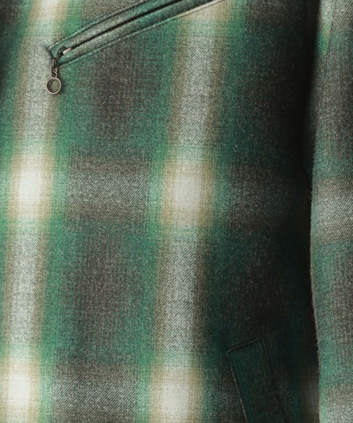 RAGEBLUE（レイジブルー）の「【WOOLLYTEC/ウーリーテック】ジップアップ/ストレッチショートブルゾン（ブルゾン・メンズ・ブラウン/グレー系その他/グリーン系その他/ブラック・SMALL/MEDIUM/LARGE）」の5枚目の写真