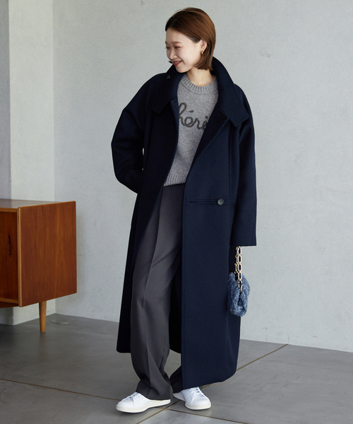 SLOBE IENA（スローブイエナ）の「《WEB限定/追加》cherie刺繍ニット（ニット/セーター・レディース・ネイビー/グレー/アイボリー・FREE）」の11枚目の写真