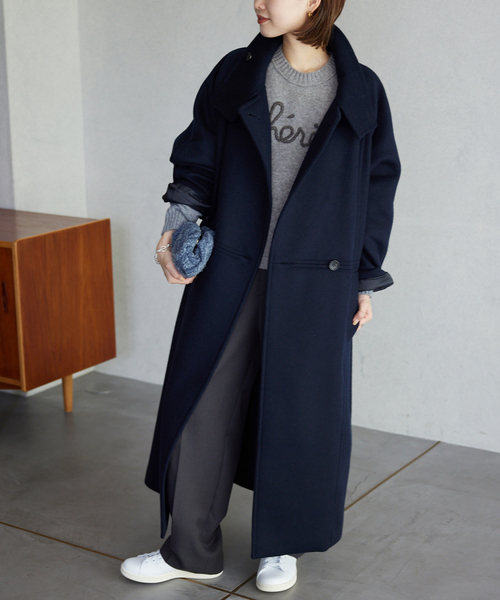 SLOBE IENA（スローブイエナ）の「《WEB限定/追加》cherie刺繍ニット（ニット/セーター・レディース・ネイビー/グレー/アイボリー・FREE）」の12枚目の写真