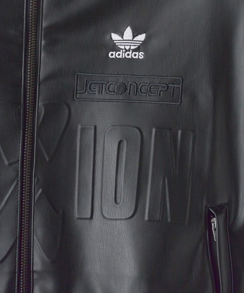 adidas（アディダス）の「adidas/アディダス adidas ORI FAUX LTHR  JKT バイカージャケット（ライダースジャケット・メンズ・ブラック・XS/S/M/L）」の14枚目の写真