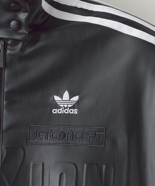 adidas（アディダス）の「adidas/アディダス adidas ORI FAUX LTHR  JKT バイカージャケット（ライダースジャケット・メンズ・ブラック・XS/S/M/L）」の13枚目の写真