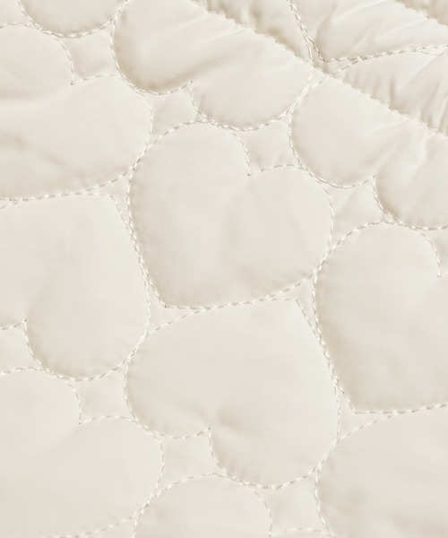 coca（coca）（コカ）の「ハートキルティング 巾着ショルダーバッグ（ショルダーバッグ・レディース・アイボリー/ブラック・ONE SIZE）」の10枚目の写真