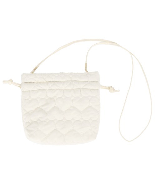 coca（coca）（コカ）の「ハートキルティング 巾着ショルダーバッグ（ショルダーバッグ・レディース・アイボリー/ブラック・ONE SIZE）」の11枚目の写真