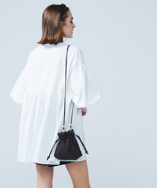 coca（coca）（コカ）の「ハートキルティング 巾着ショルダーバッグ（ショルダーバッグ・レディース・アイボリー/ブラック・ONE SIZE）」の17枚目の写真