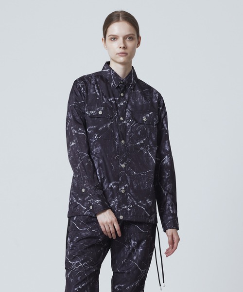 TAION（タイオン）の「【TAION(タイオン)】〈ユニセックス〉ノンダウン ミリタリー ロングスリーブシャツ（シャツ/ブラウス・メンズ・クリーム/チャコールグレー/オリーブ/ライトブラウン/ブラック/ブラウン系その他5/ダークネイビー/グリーン系その他7/ダークオリーブ/ダークグリーン系/オフホワイト/その他3/ダークグリーン/インディゴブルー/ライトインディゴブルー・XL/XS/L/M/S/2XL）」の15枚目の写真