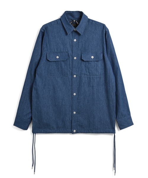 TAION（タイオン）の「【TAION(タイオン)】〈ユニセックス〉ノンダウン ミリタリー ロングスリーブシャツ（シャツ/ブラウス・メンズ・クリーム/チャコールグレー/オリーブ/ライトブラウン/ブラック/ブラウン系その他5/ダークネイビー/グリーン系その他7/ダークオリーブ/ダークグリーン系/オフホワイト/その他3/ダークグリーン/インディゴブルー/ライトインディゴブルー・XL/XS/L/M/S/2XL）」の12枚目の写真