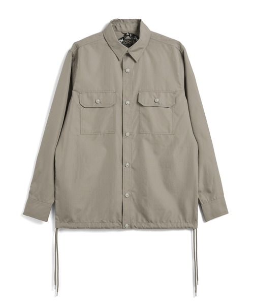 TAION（タイオン）の「【TAION(タイオン)】〈ユニセックス〉ノンダウン ミリタリー ロングスリーブシャツ（シャツ/ブラウス・メンズ・クリーム/チャコールグレー/オリーブ/ライトブラウン/ブラック/ブラウン系その他5/ダークネイビー/グリーン系その他7/ダークオリーブ/ダークグリーン系/オフホワイト/その他3/ダークグリーン/インディゴブルー/ライトインディゴブルー・XL/XS/L/M/S/2XL）」の6枚目の写真