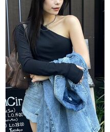 EVRIS | 2WAYリブトップス(Tシャツ/カットソー)