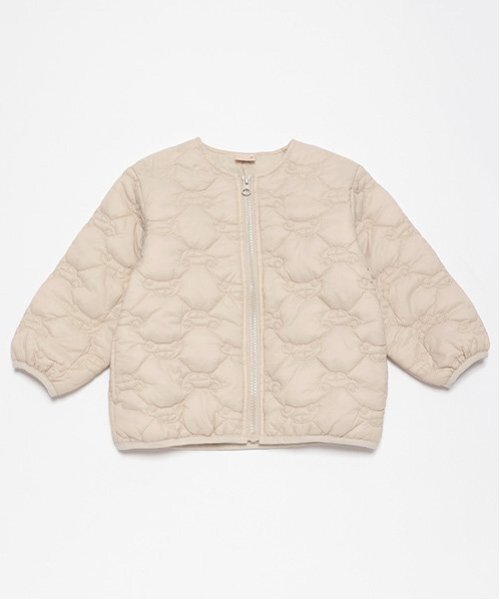 petit main（プティマイン）の「車キルティングジャケット（ノーカラージャケット・キッズ・ネイビー/ライトベージュ/ライトブルー・80ｃｍ/90cm/100cm/110cm/120cm/130cm）」の7枚目の写真