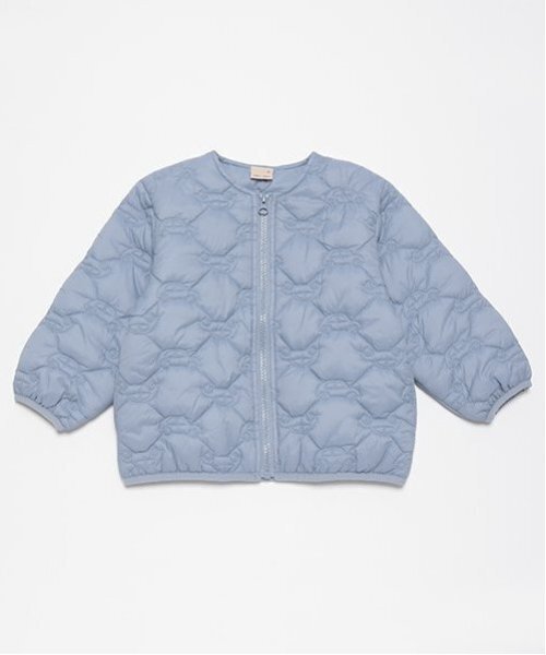 petit main（プティマイン）の「車キルティングジャケット（ノーカラージャケット・キッズ・ネイビー/ライトベージュ/ライトブルー・80ｃｍ/90cm/100cm/110cm/120cm/130cm）」の8枚目の写真