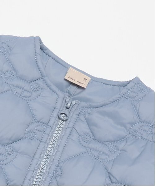 petit main（プティマイン）の「車キルティングジャケット（ノーカラージャケット・キッズ・ネイビー/ライトベージュ/ライトブルー・80ｃｍ/90cm/100cm/110cm/120cm/130cm）」の10枚目の写真