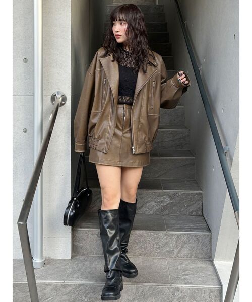 MURUA（ムルーア）の「スイッチレーストップス（Tシャツ/カットソー・レディース・ブラック/ホワイト・FREE）」の17枚目の写真